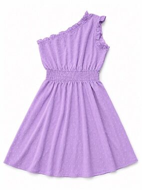 One-Shoulder Lavender Dress